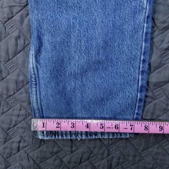 Goodfellow Co Jeans Mens 32x34 Blue Straight Fair Trade Light Wash American - Picture 6 of 13